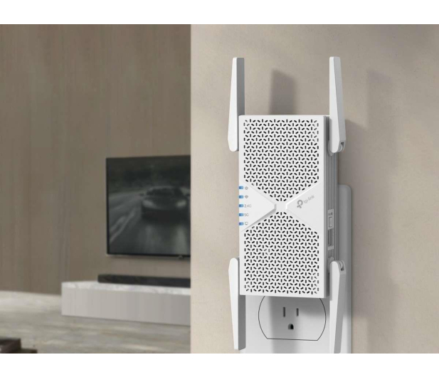 TP-Link RE405BE LAN (802.11a/b/g/n/ac/ax/be 6500Mb) plug repeater - 1612638 - zdjęcie 4
